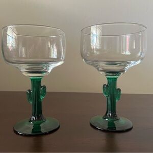 Cactus Stem Margarita Glasses